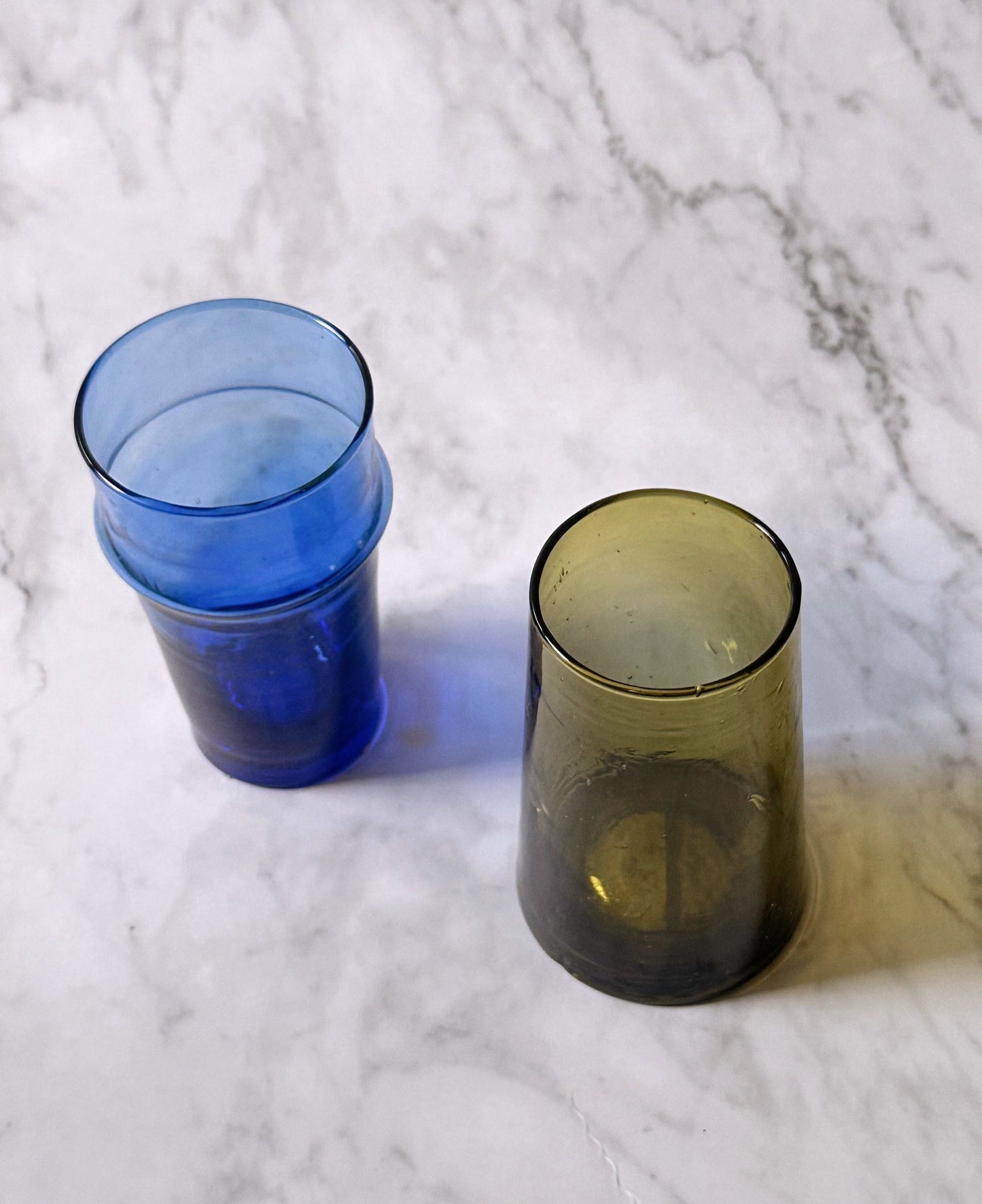 Moroccan Revive Beldi Glass- Blue