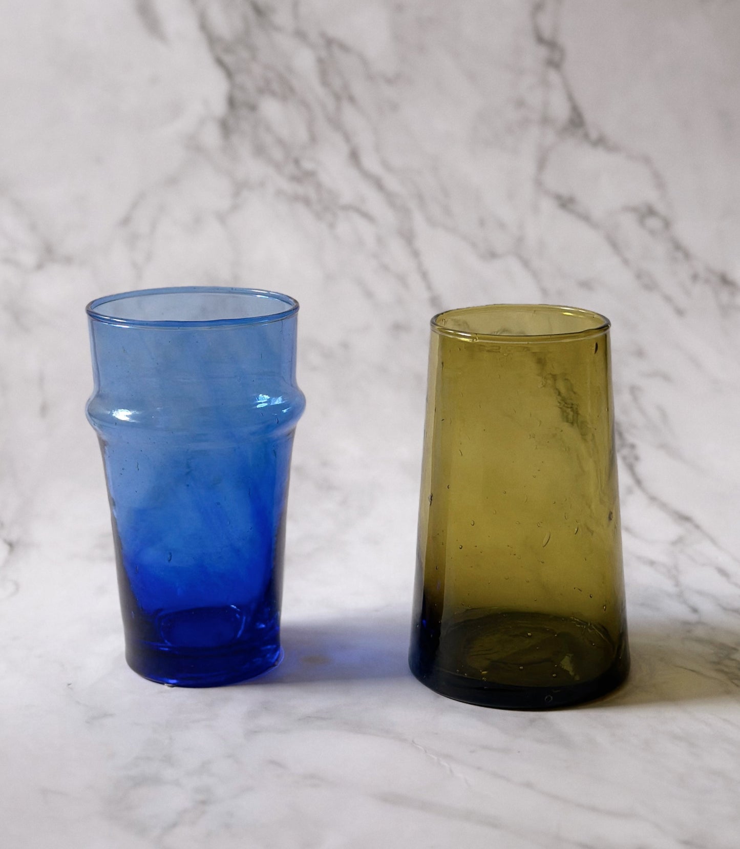 Moroccan Revive Beldi Glass- Blue