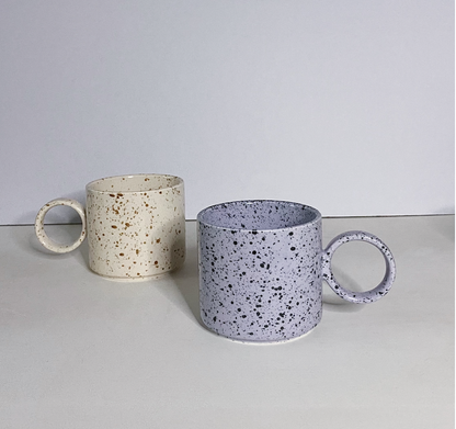 Macaron Speckled Ceramic Mug - Lilac