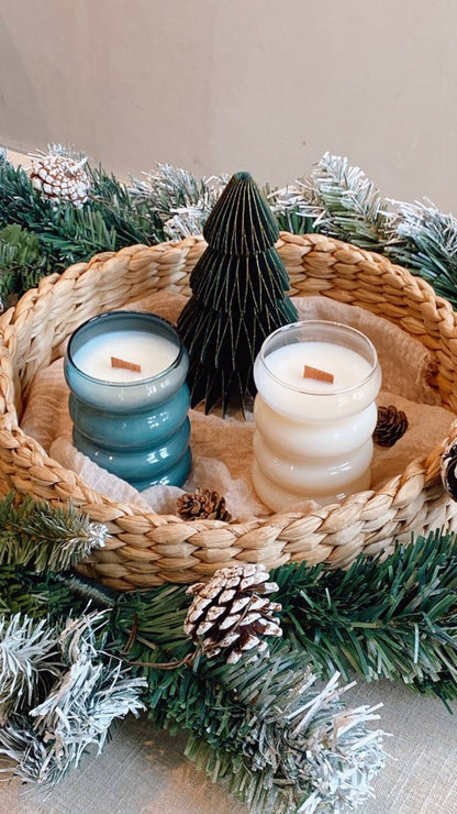 Cloud Glass Candle Set