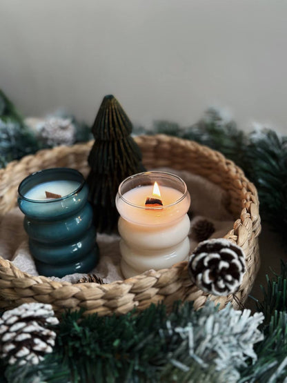 Cloud Glass Candle Set