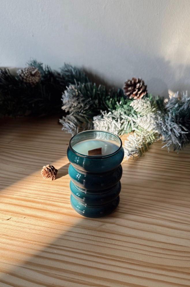 Cloud Glass Candle- Winter Woodland