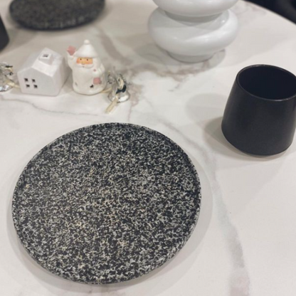 Dapple Speckle 8.3" Plate (Stone Grey)