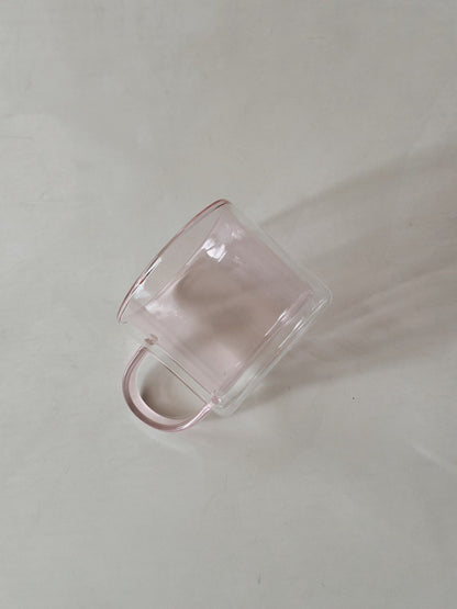 Hues Borosilicate Glass Mug - Pink