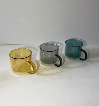 Hues Borosilicate Glass Mug - Pine