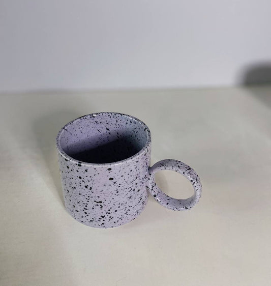 Macaron Speckled Ceramic Mug - Lilac
