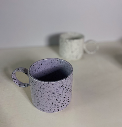 Macaron Speckled Ceramic Mug - Lilac