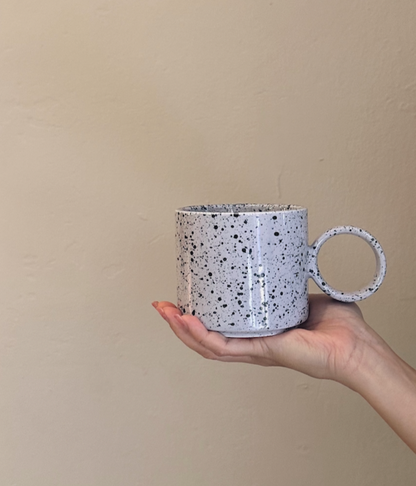 Macaron Speckled Ceramic Mug - Lilac