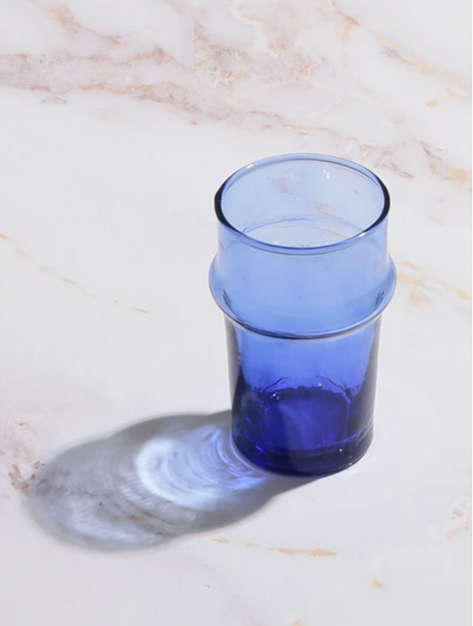 Moroccan Revive Beldi Glass- Blue