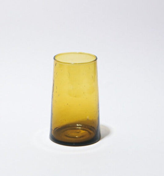 Moroccan Revive Tall Cone Glass- Yellow