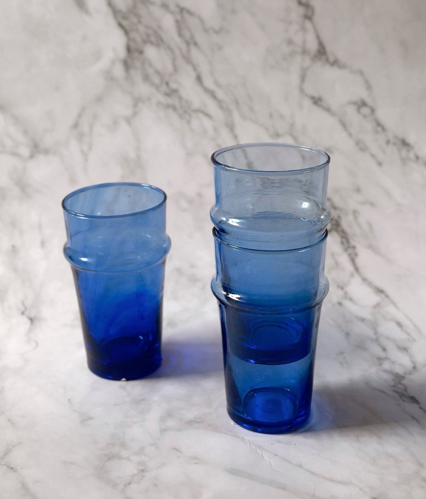 Moroccan Revive Beldi Glass- Blue