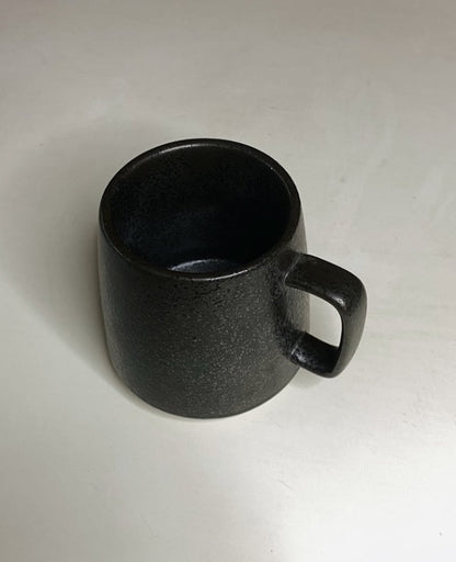 Textured Granite Series Ceramic Mug - Stone Black