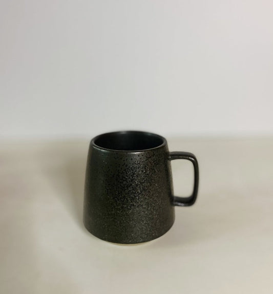 Textured Granite Series Ceramic Mug - Stone Black
