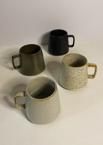 Textured Granite Series Ceramic Mug - White