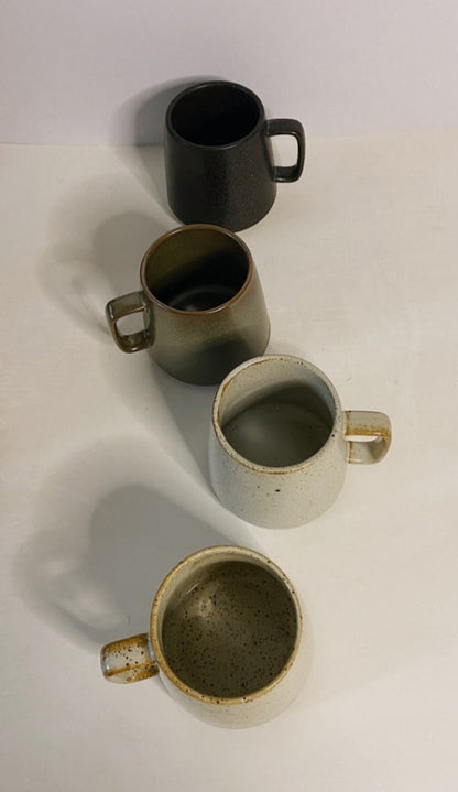 Textured Granite Series Ceramic Mug - Stone Black