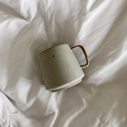 Textured Granite Series Ceramic Mug - White