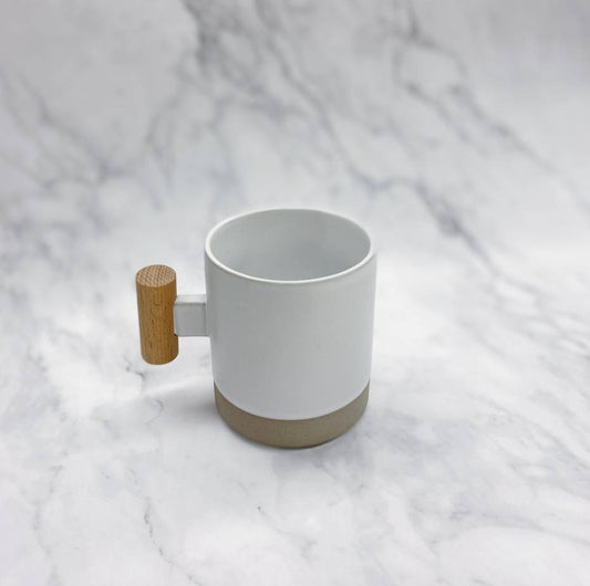 White Summer Ceramic Mug