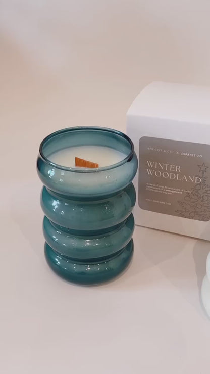 Cloud Glass Candle- Winter Woodland