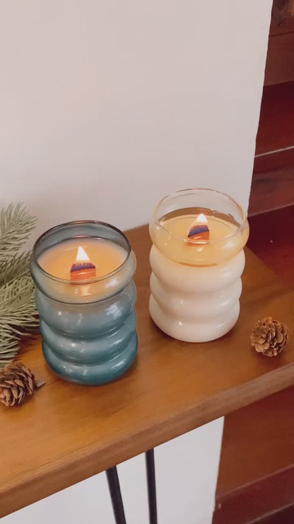 Cloud Glass Candle Set